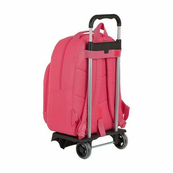 BlackFit8 Pinkki Reppu Pyörillä