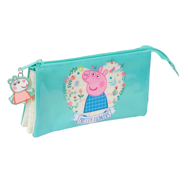 Peppa Pig Kolmilokeroinen Laukku Keltainen Mintunvihreä