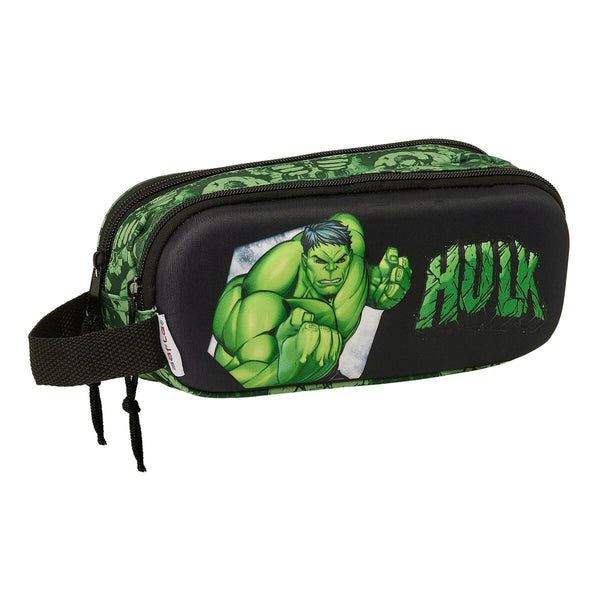 Hulk Kaksilokeroinen Laukku Musta-Vihreä