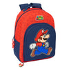 Super Mario Koululaukku Punainen ja Tummansininen