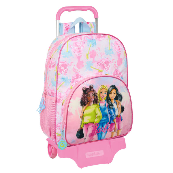 Barbie Reppu Pyörillä Pinkki ja Taivaansininen