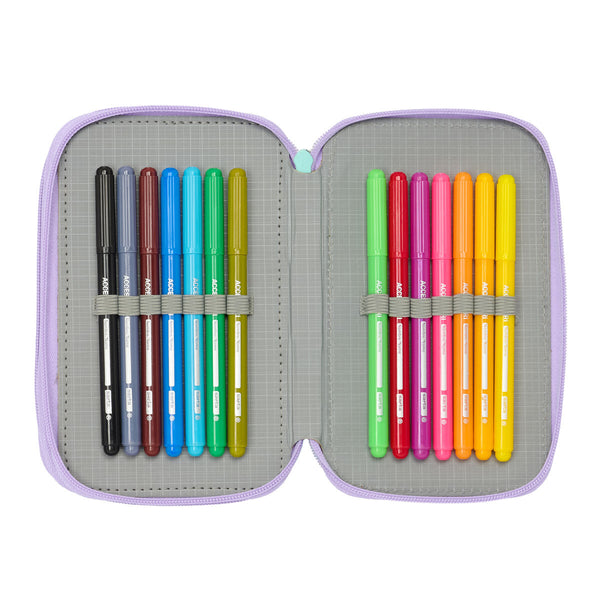 Frozen Spirit Liila Kolmoiskynäkotelo