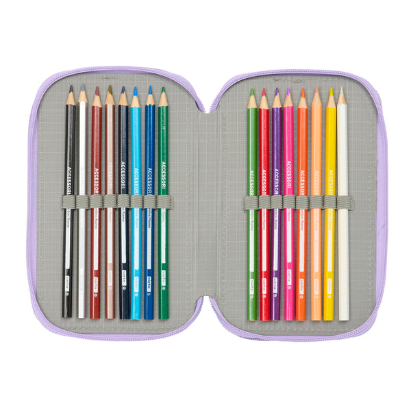 Frozen Spirit Liila Kolmoiskynäkotelo