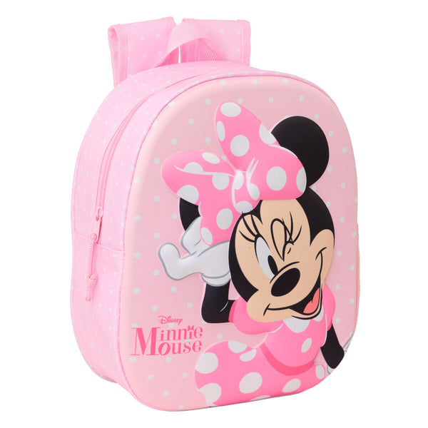 Minnie Mouse Lasten Reppu 3D Pinkki