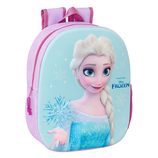 Frozen Lasten Reppu Pinkki ja Taivaansininen 3D