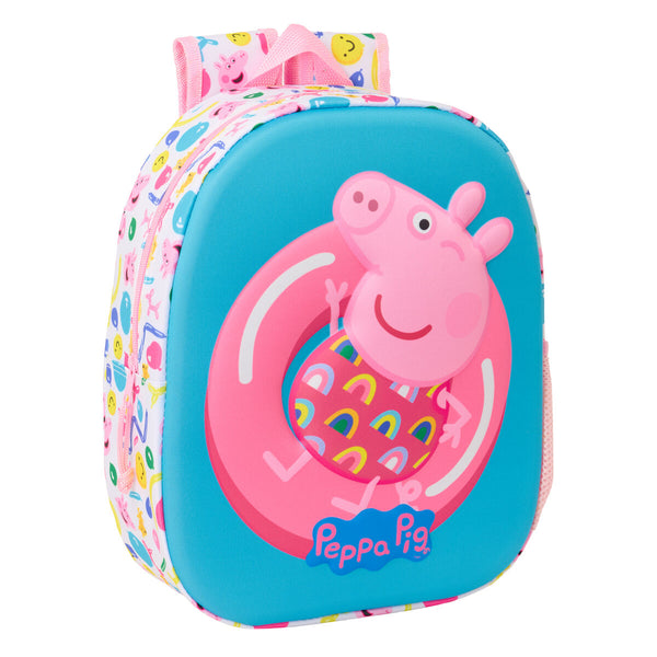 Peppa Pig Lasten Reppu 3D Sininen