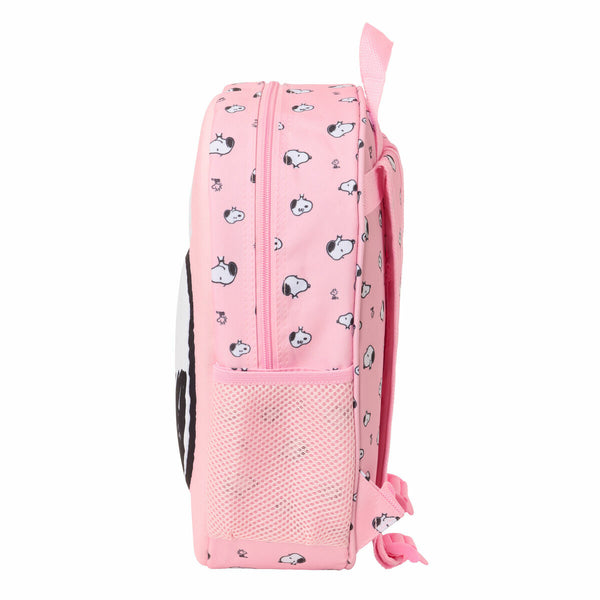 Snoopy Lasten Reppu Pinkki 3D