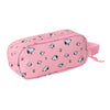 Snoopy kaksilokeroinen pinkki penaali