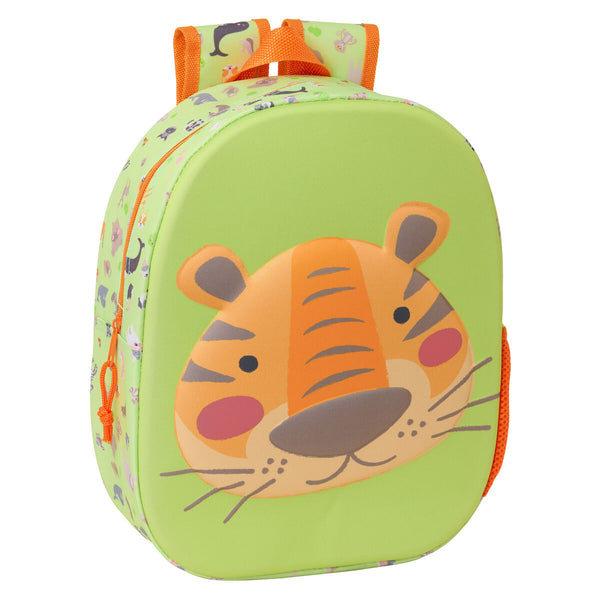 Safta Lime Lasten Reppu 3D 27 x 33 x 10 cm