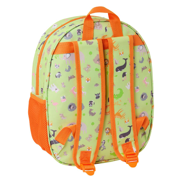 Safta Lime Lasten Reppu 3D 27 x 33 x 10 cm