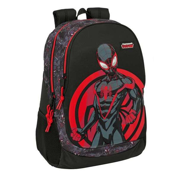 Spider-Man Musta Koululaukku 32 x 44 x 16 cm