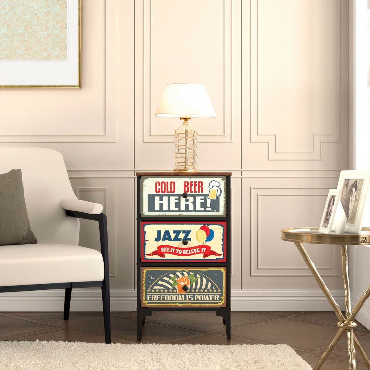 Max Home Vintage Lipasto 45x77x30 cm