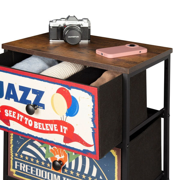 Max Home Vintage Lipasto 4 Laatikkoa