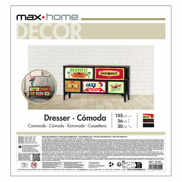 Max Home Vintage Lipasto 103x56x30 cm