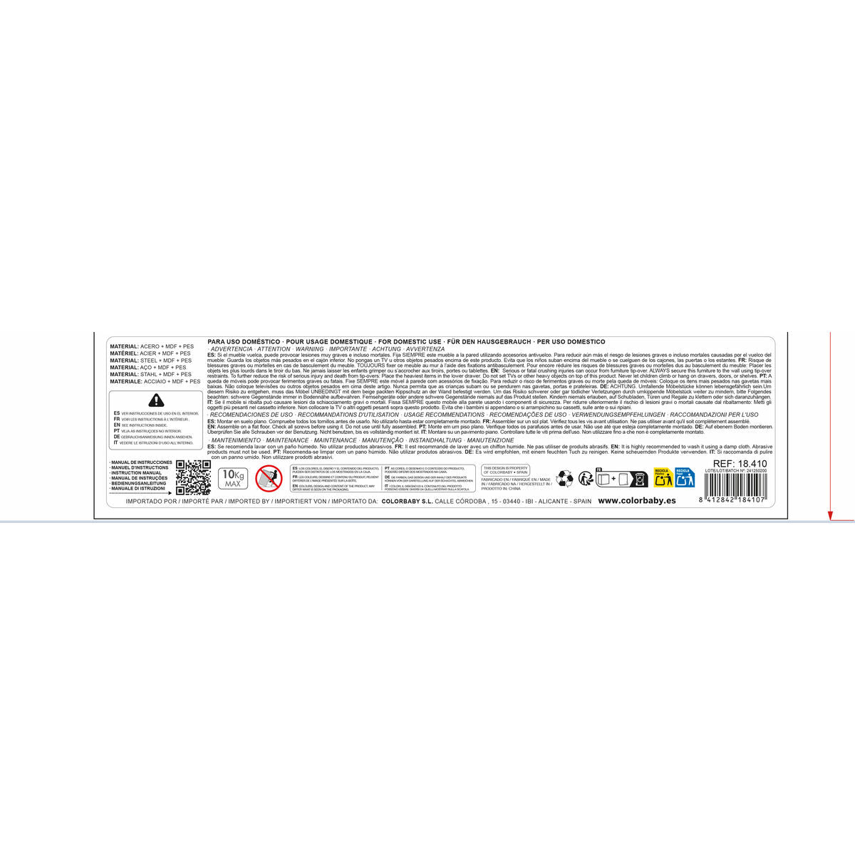 Harmaa Marmorilipasto 80 x 81 x 30 cm