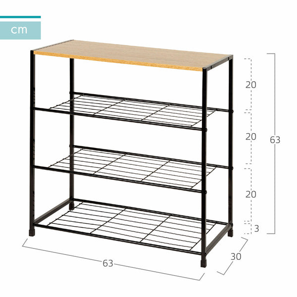 Max Home kenkäteline 4 hyllyä
