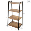 Max Home Rauta-Puu MDF Hyllyt 4-tasoinen