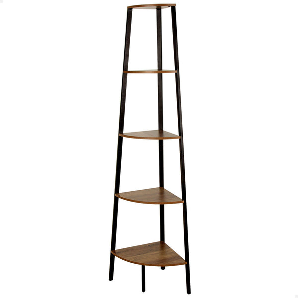 Max Home Kulmahylly Musta Rauta ja Puu MDF, 5 Hyllyä