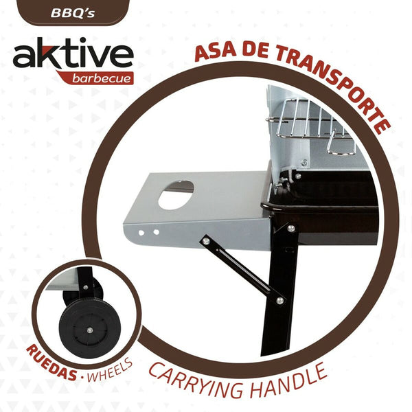 Hiiligrilli Renkailla Aktive Emaloitu Metalli Musta