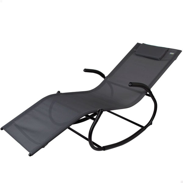 Musta Lepotuoli Aktive 172 x 75 x 53 cm