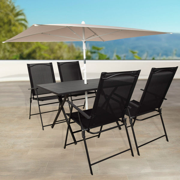 Taitettava Pöytä Teräksestä 120 x 70 cm