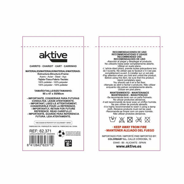 Monikäyttöinen taitettava kärry rannalle