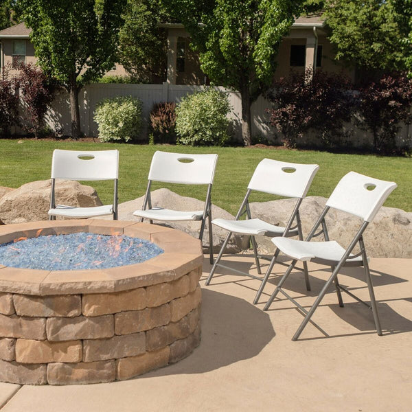 Lifetime Taitettava Tuoli 4 kpl Valkoinen