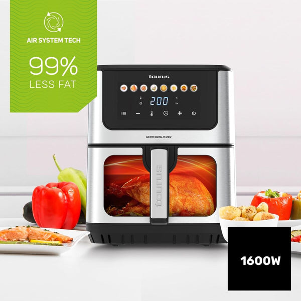 Taurus Airfryer Musta - Vuodevaatteet.fi