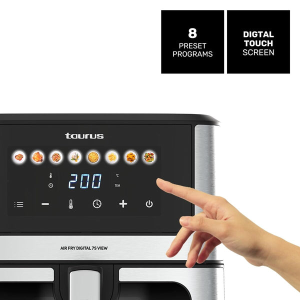 Taurus Airfryer Musta - Vuodevaatteet.fi