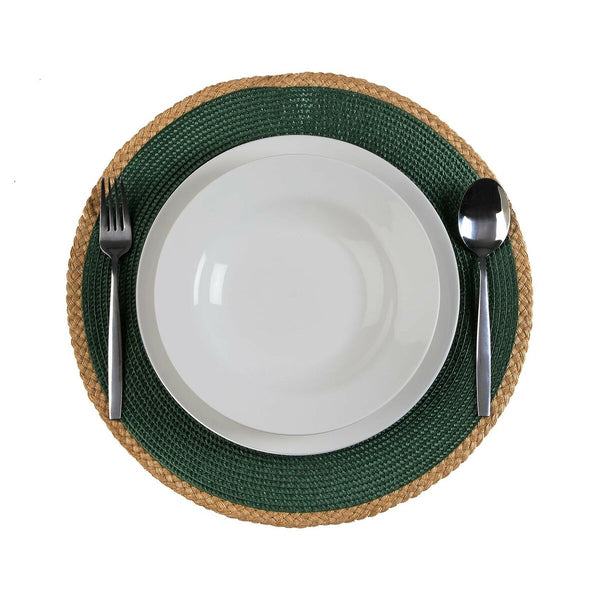 Vihreä Juutti Tabletti 38 x 38 cm