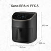 UFESA Sparrow Airfryer 6 L Musta - Vuodevaatteet.fi