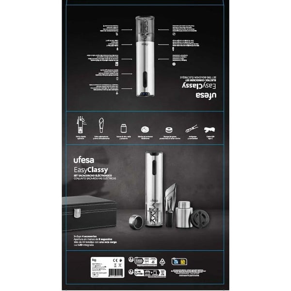 Elektroninen Viinipullonavaaja ja Tarvikkeet, Ruostumaton Teräs