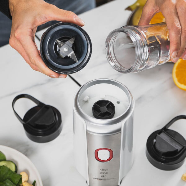 UFESA Nutrifusion Kuppiblenderi 1200W Valkoinen/Musta - Vuodevaatteet.fi