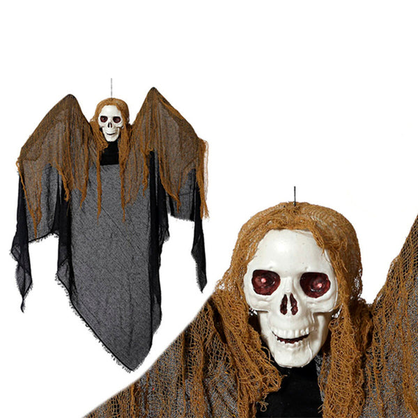 Luuranko Halloween koriste valolla ja äänellä