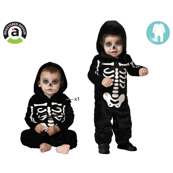 Vauvojen Halloween-asu Luuranko