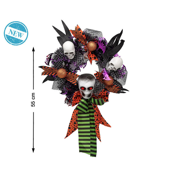 Värikäs Halloween-seppele