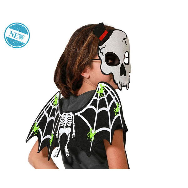 Luuranko Halloween-naamio lapsille