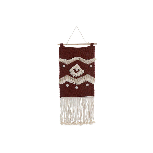 Boho Seinäkoriste Punainen ja Luonnollinen 45x115 cm