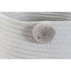 DKD Home Decor Korisetti Pompomit Puuvilla ja Puu