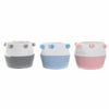 DKD Home Decor Korisetti Pompomit Puuvilla ja Puu