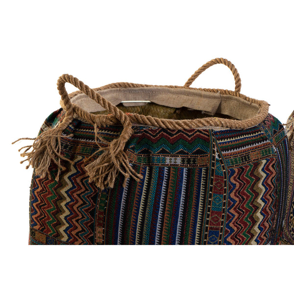 Boho Kori Luonnonkuidusta, 2 Kpl, Monivärinen