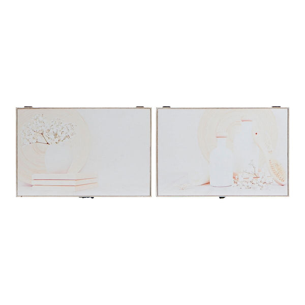 DKD Home Decor avainkaappi, puu ja MDF, beige, 2 osaa