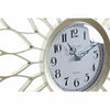 Seinäkello DKD Home Decor Samppanja ja Hopea