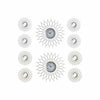 Seinäkello DKD Home Decor Samppanja ja Hopea