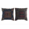 DKD Home Decor Sininen ja Oranssi Sisustustyyny 50x50 cm