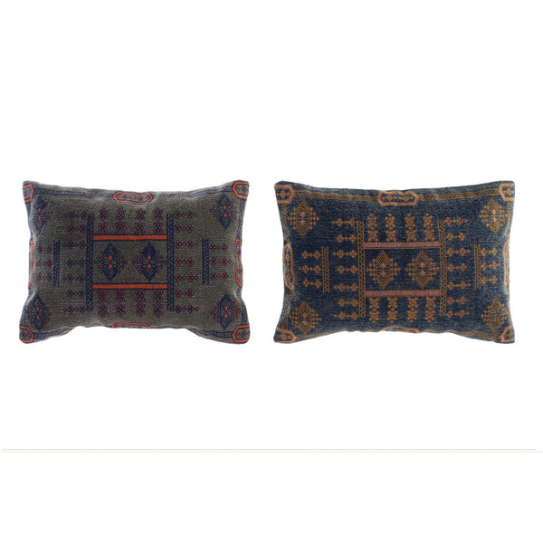 DKD Home Decor Sininen Oranssi Koristetyyny 50x35 cm