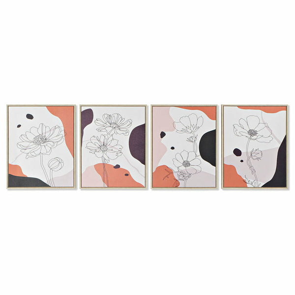 Abstrakti Kangastaulu DKD Home Decor 40x50 cm (4 kpl)