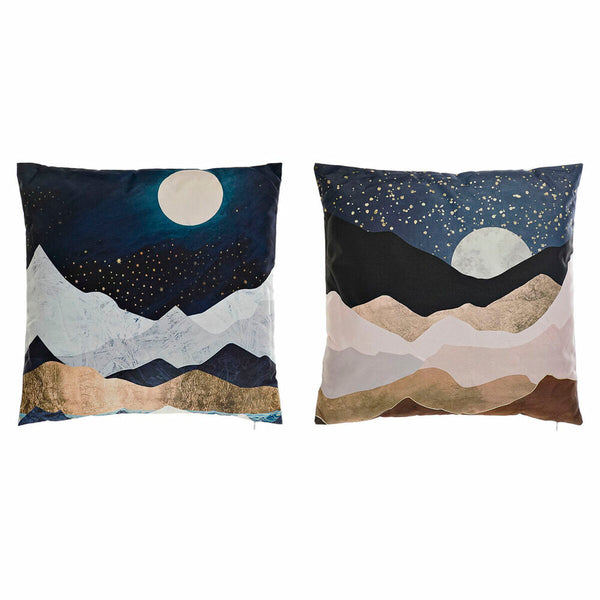 Monivärinen Tyyny Kuu 45x45 cm - 2 kpl