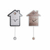 DKD Home Decor Seinäkello 32x56 cm Valkoinen
