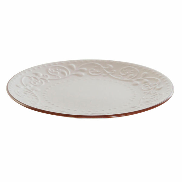 DKD Home Decor Kivitavara Lautanen Beige Ruskea